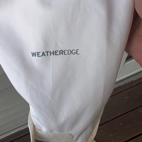 Eddie Bauer Woman’s Hooded Rain jacket-cream -color. Weatheredge line. size M - Picture 7 of 15